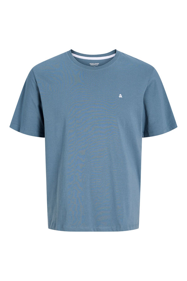 Jack & Jones T-shirt regular bordada cinzento