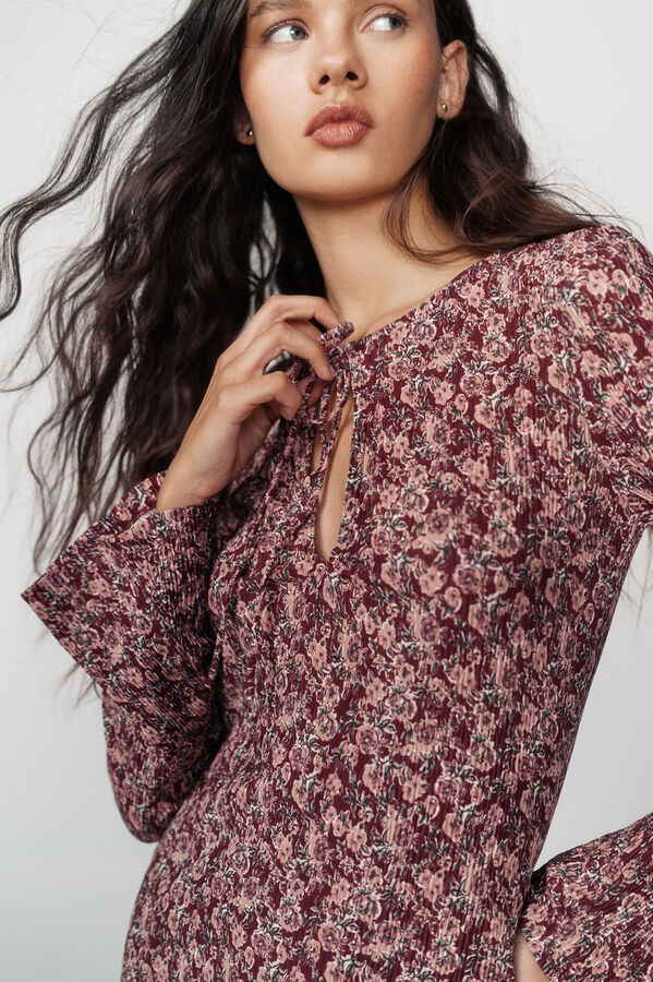 High Spirits Vestido Florin Caqui escuro