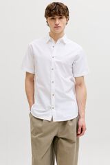 Jack & Jones Camisa oxford regular fit branco