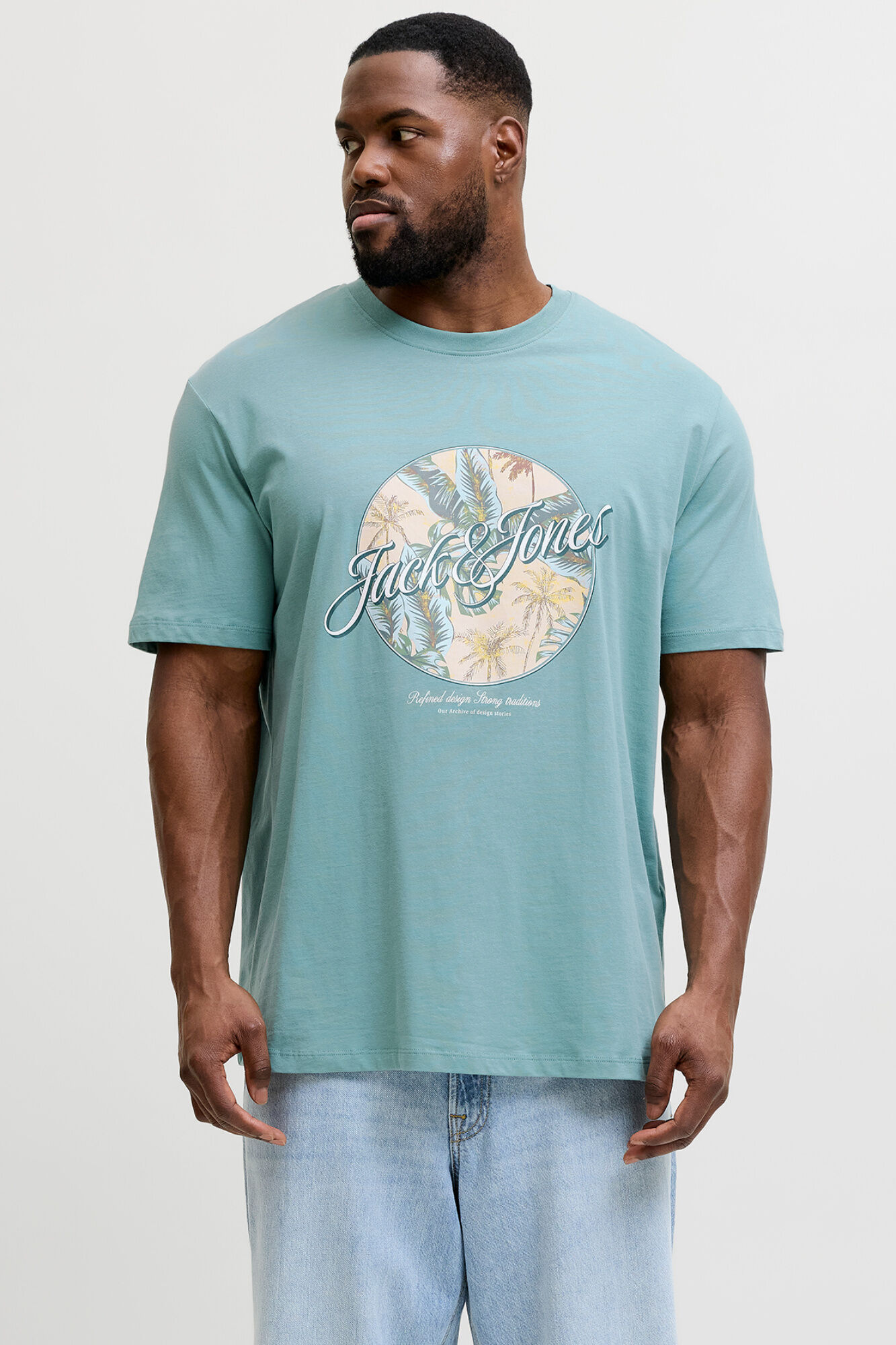 Jack & Jones PLUS Camiseta algod&oacute;n estampada