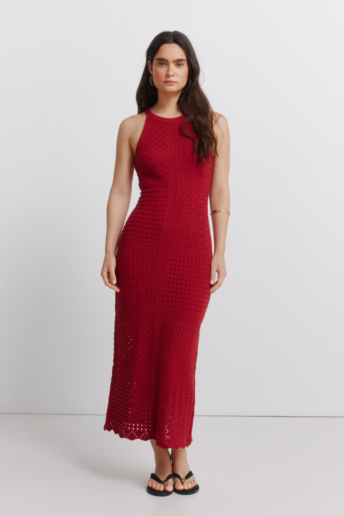 Springfield Vestido pointelle halter