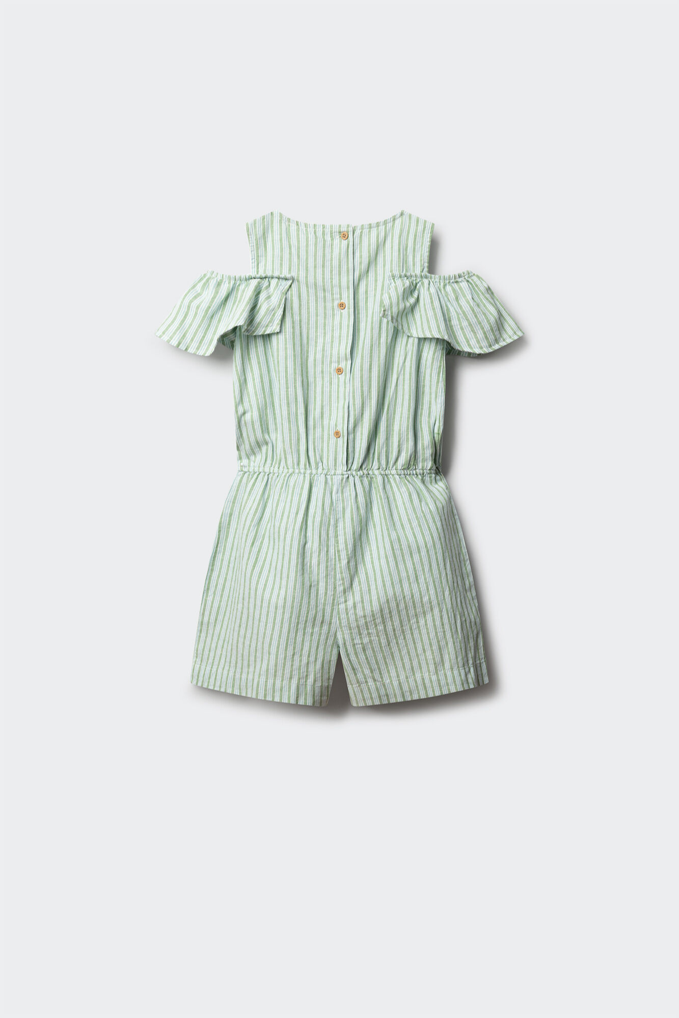 Springfield Kids Jardineiras curtas de riscas para menina