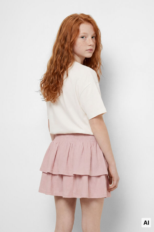 Springfield Kids Saia de flores para menina rosa