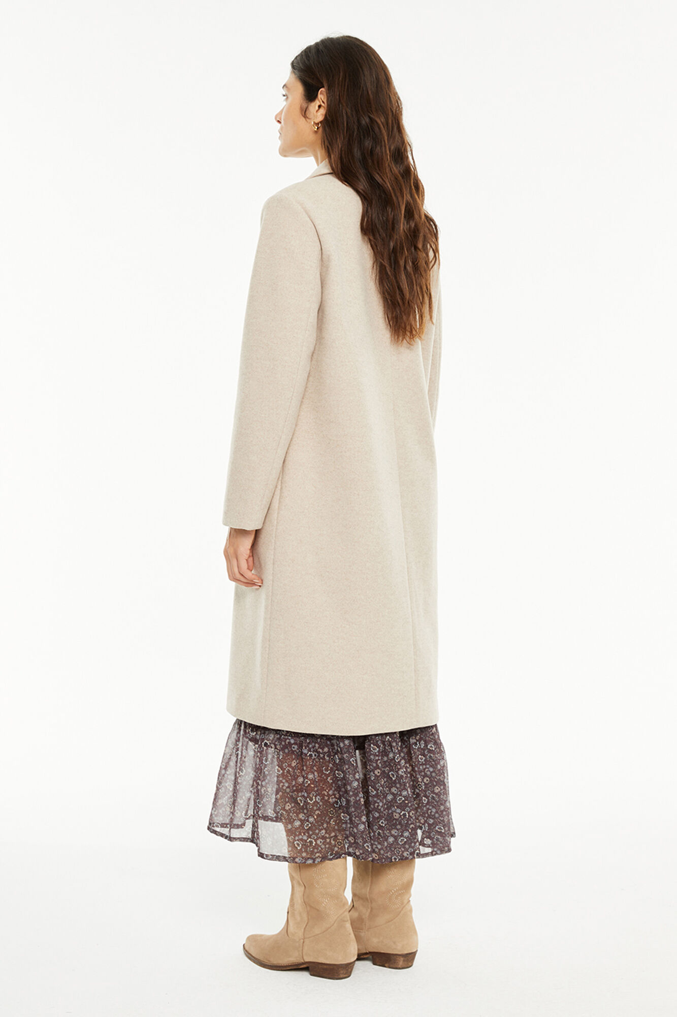 System Action Sobretudo longo com bolsos