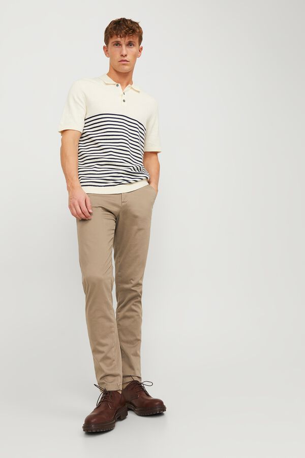 Jack & Jones Cal&ccedil;as chino slim bege