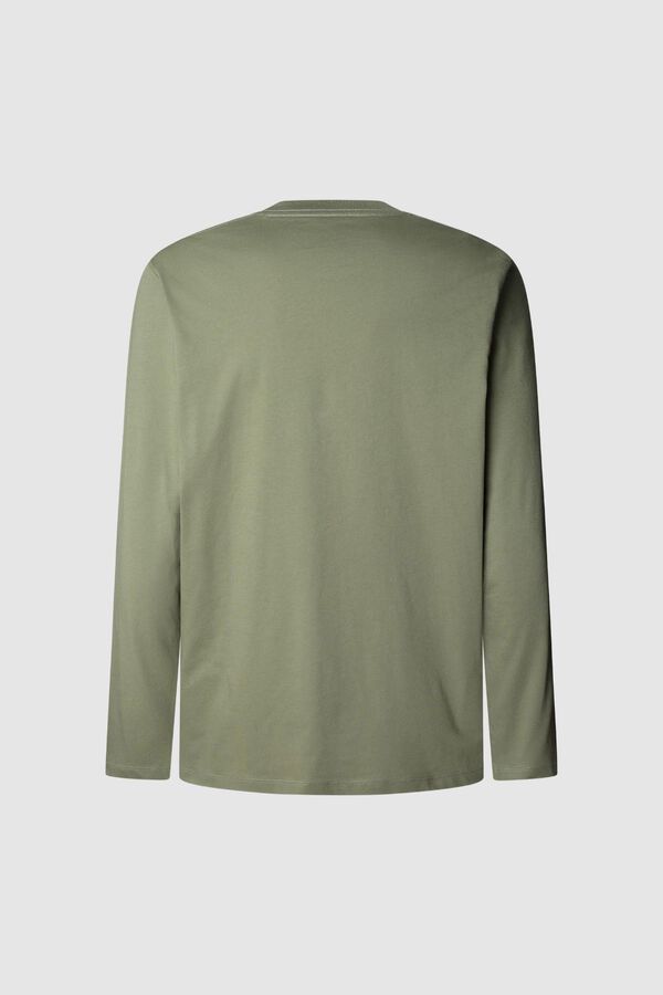 Pepe Jeans Camiseta manga comprida com logo  verde