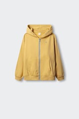 Springfield Kids Sweatshirt b&aacute;sica aberta menino amarelo