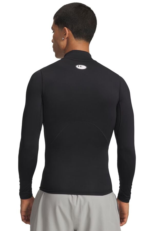 Under Armour T-shirt de manga comprida de compress&atilde;o preto