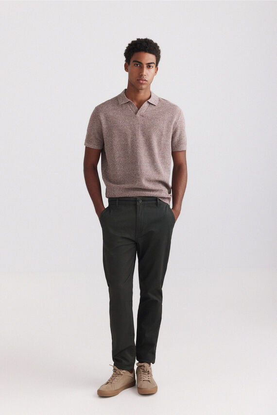 Pantalón chino microestampado slim fit