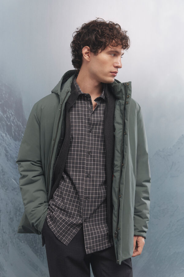 Springfield Parka acolchoada térmica verde