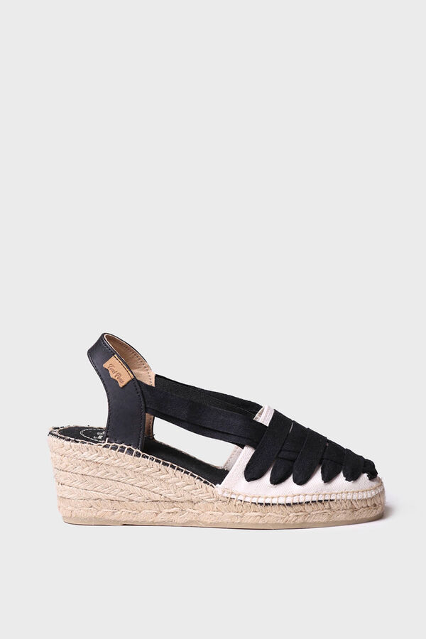 Toni Pons Alpercata de cunha com fitas preto