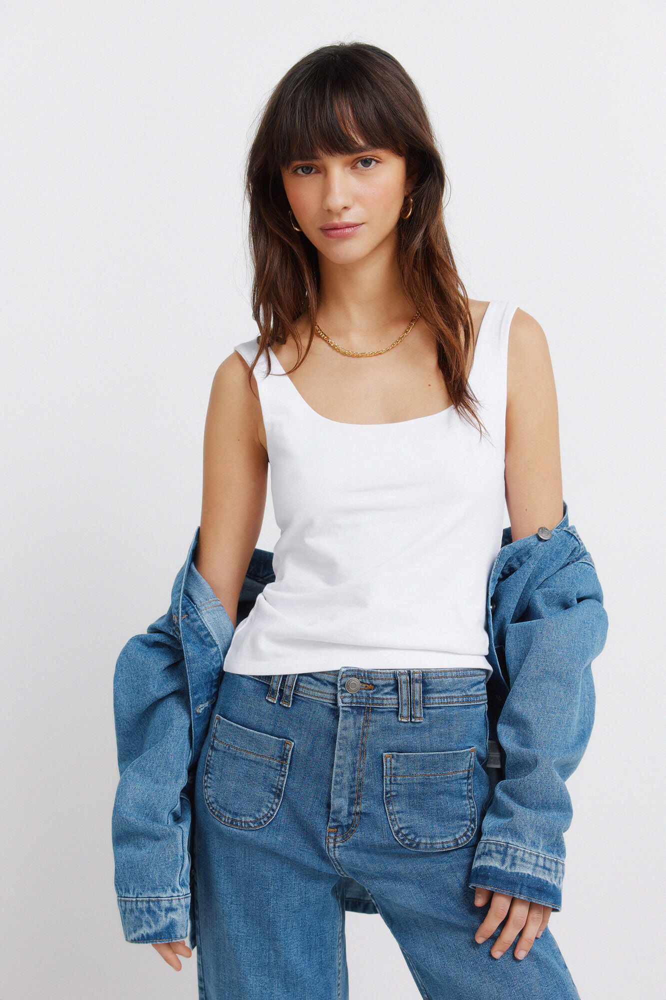 Springfield Camiseta tirantes doble tejido