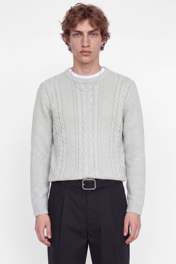 Jack & Jones Camisola regular gola redonda branco