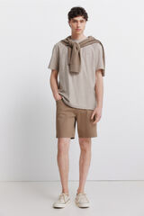Springfield Bermudas leve 5 bolsos lavagem regular fit cru