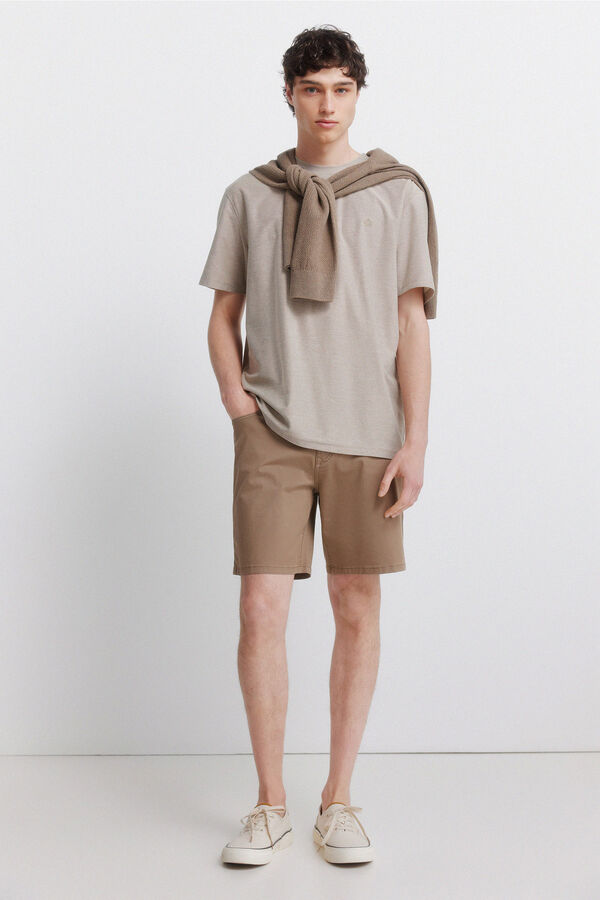 Springfield Bermudas leve 5 bolsos lavagem regular fit cru
