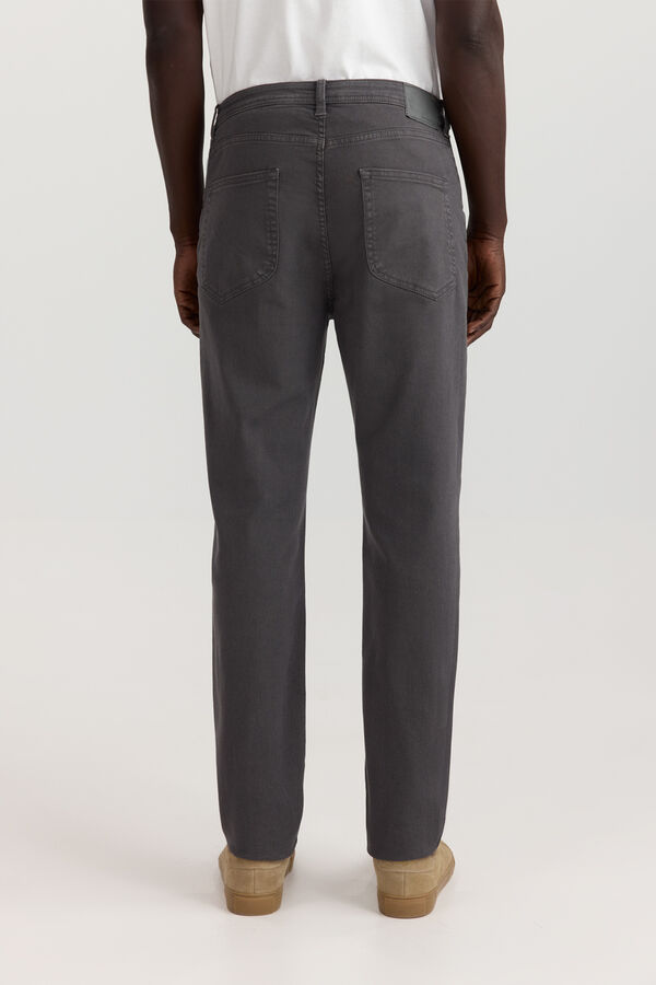 Springfield Cal&ccedil;a 5 bolsos slim lavagem desbotada cinzento