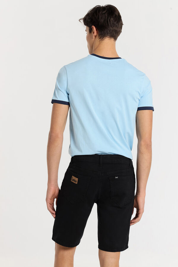 Lois Bermuda de cinco bolsos preto