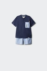 Springfield Kids Pijama curto de licen&ccedil;a "Looney Tunes" para menino azul