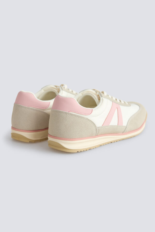 Springfield Sneakers retro riscas bege