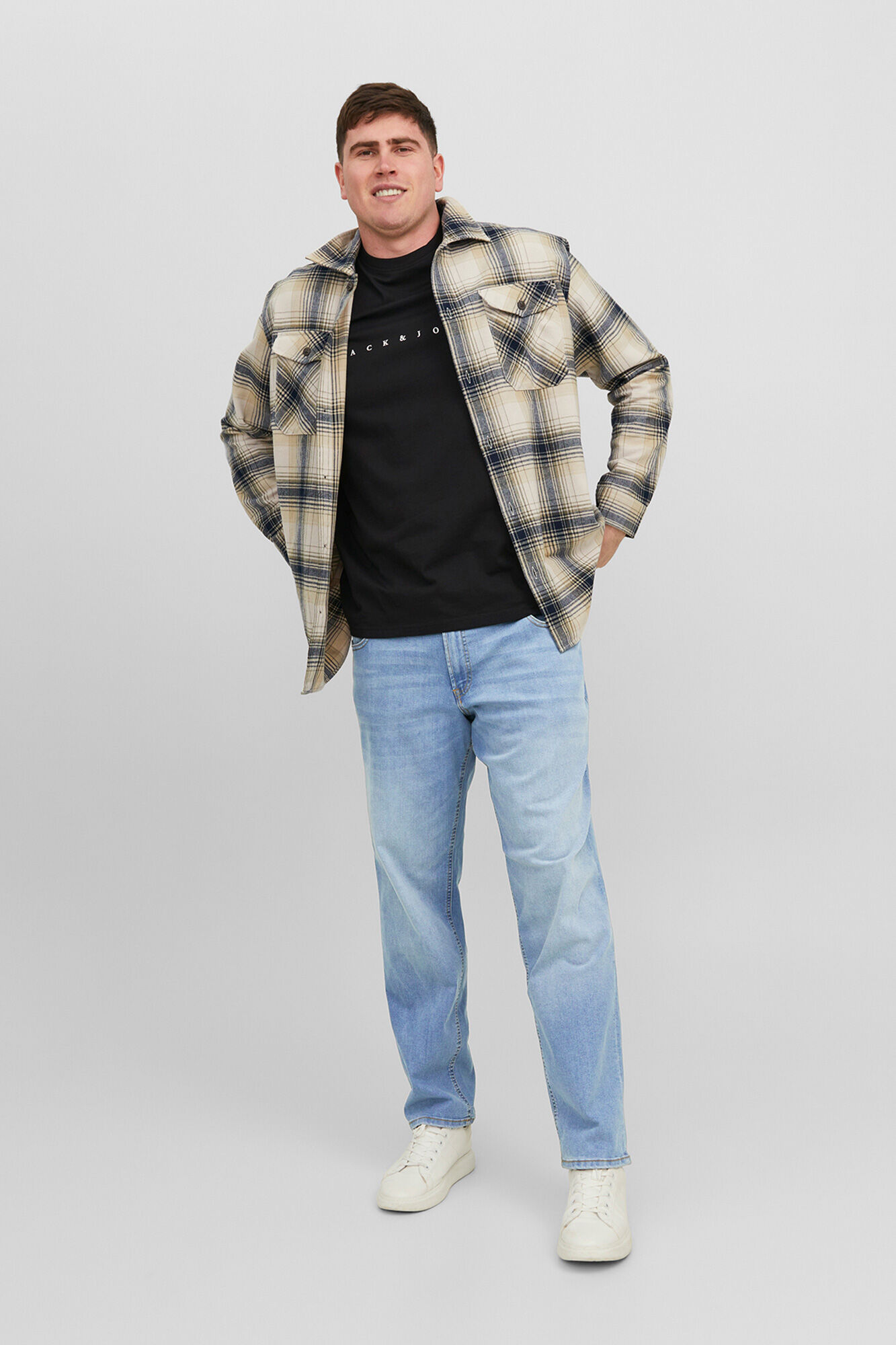 Jack & Jones PLUS Jeans corte recto cinco bolsillos