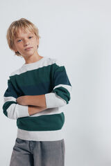 Springfield Kids Suéter riscas básico para meninos verde