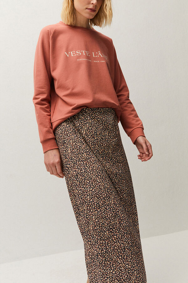 Systemaction Saia estampada com el&aacute;stico cru