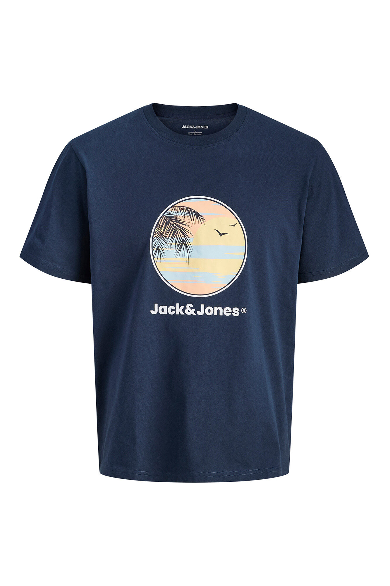 Jack & Jones PLUS T-shirt manga curta em algod&atilde;o