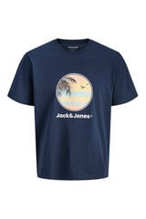 Jack & Jones PLUS Cotton short-sleeved T-shirt blue