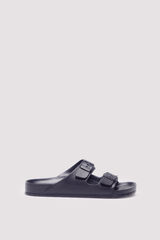 Springfield Sandália com fivela emborrachada preto