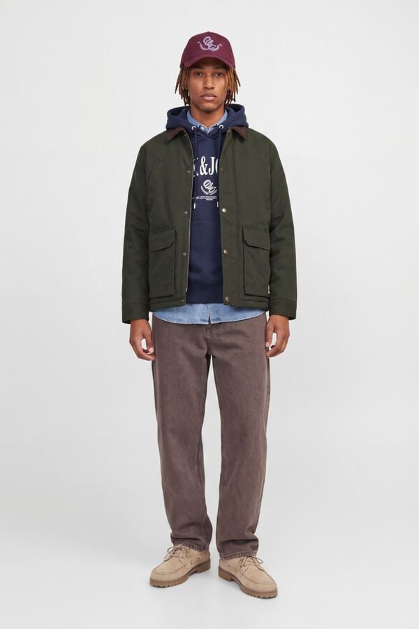 Jack & Jones Sweatshirt relaxed com capuz azul