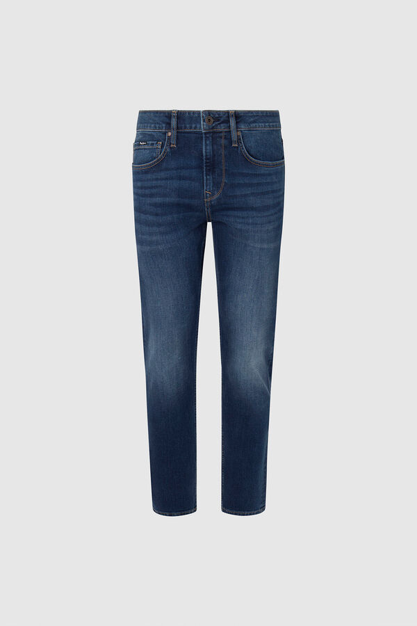 Springfield Regular slim fit jeans bleuté