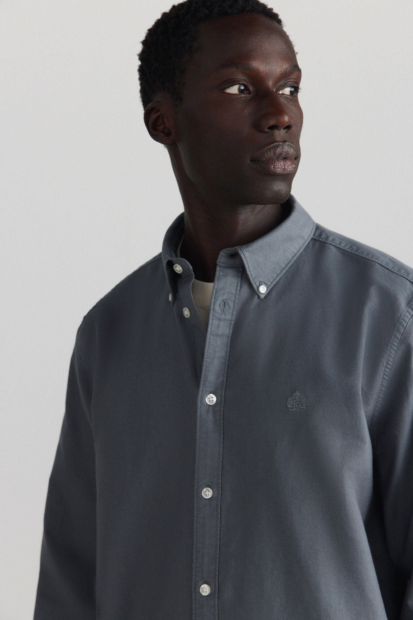 Springfield Camisa oxford tingida na pe&ccedil;a