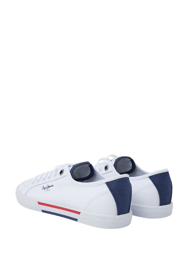 Pepe Jeans Tênis Clássicos em Sarja branco