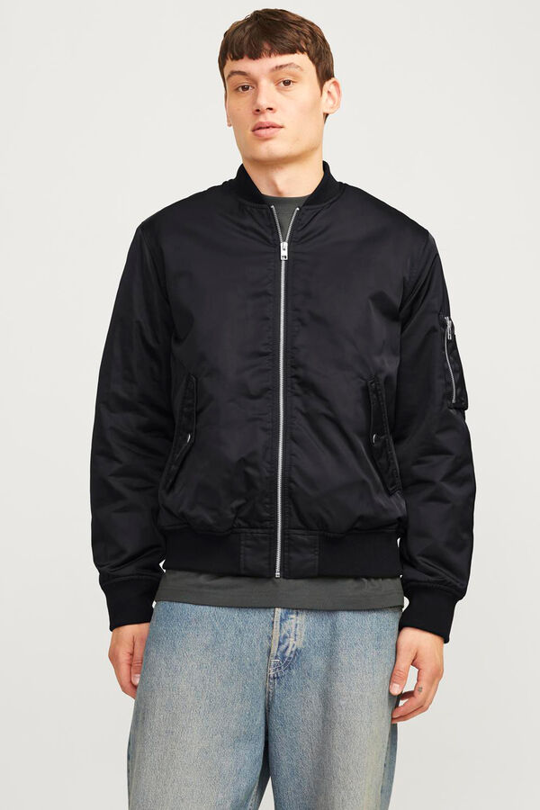 Jack & Jones Casaco bomber leve preto