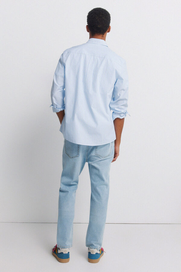 Springfield Jeans slim fit lavagem clara azul