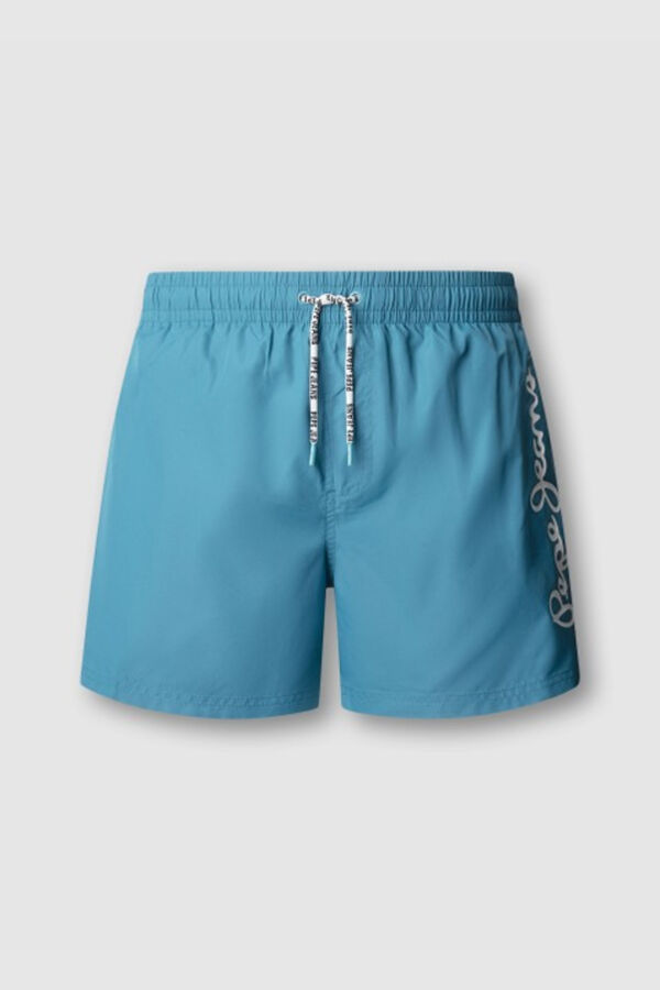 Pepe Jeans Fato de banho liso de secagem r&aacute;pida azul