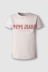 Pepe Jeans T-shirt manga curta rosa