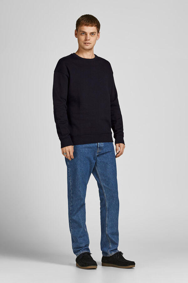 Jack & Jones Regular fit plain sweatshirt black