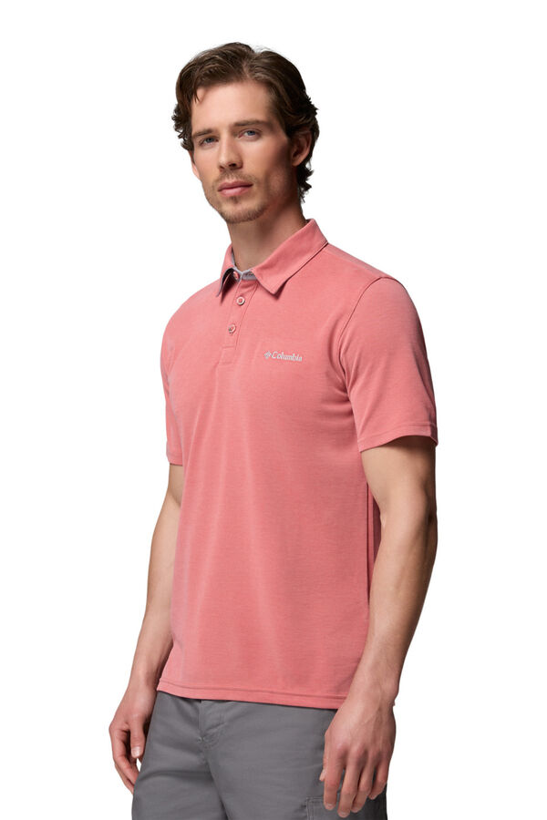Columbia Polo manga curta vermelho