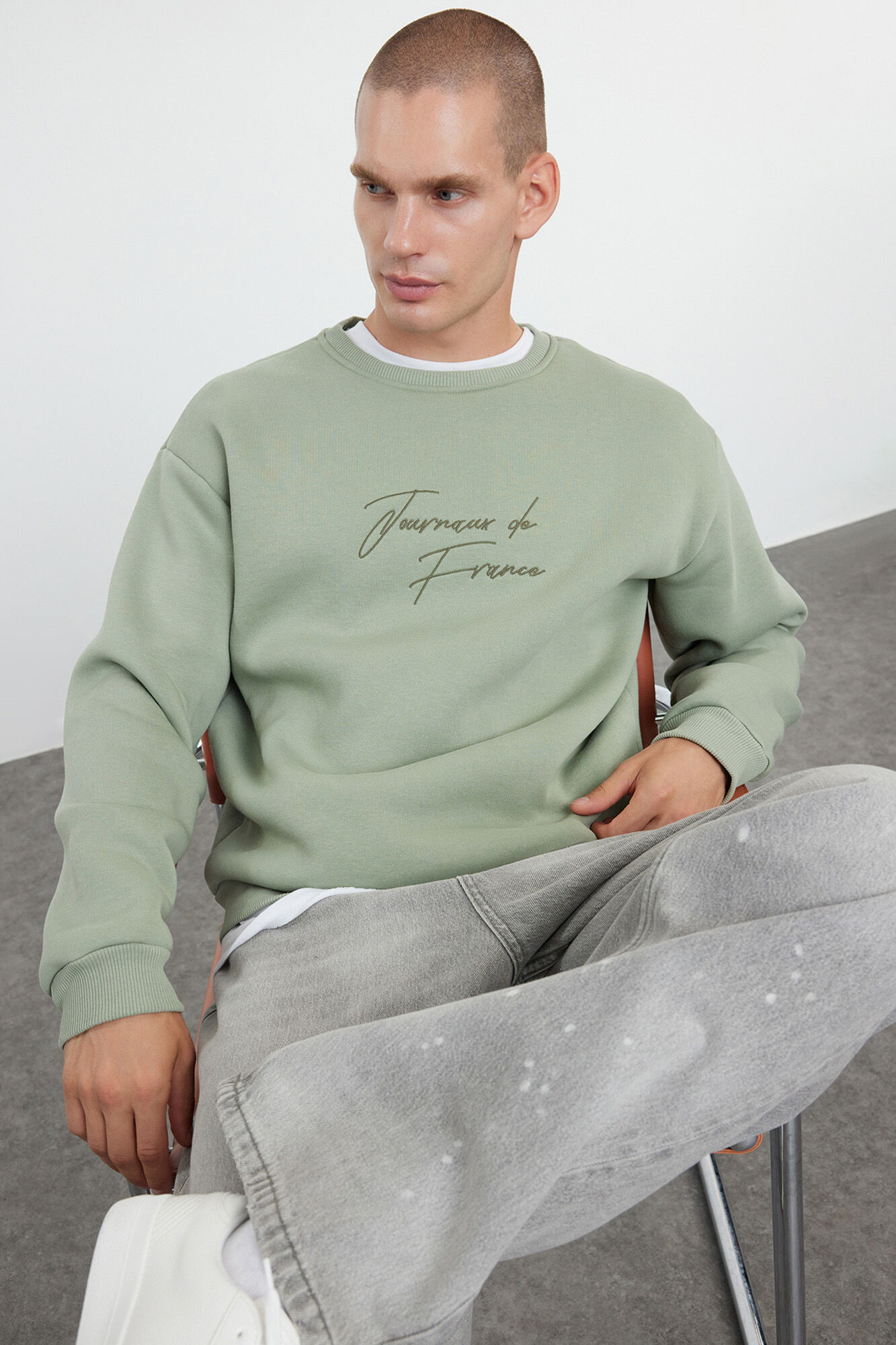 Trendyol Sweatshirt de gola redonda