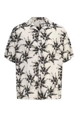 Jack & Jones Camisa loose fit em viscose cinzento
