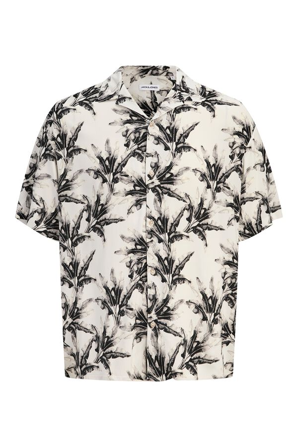 Jack & Jones Camisa loose fit em viscose cinzento