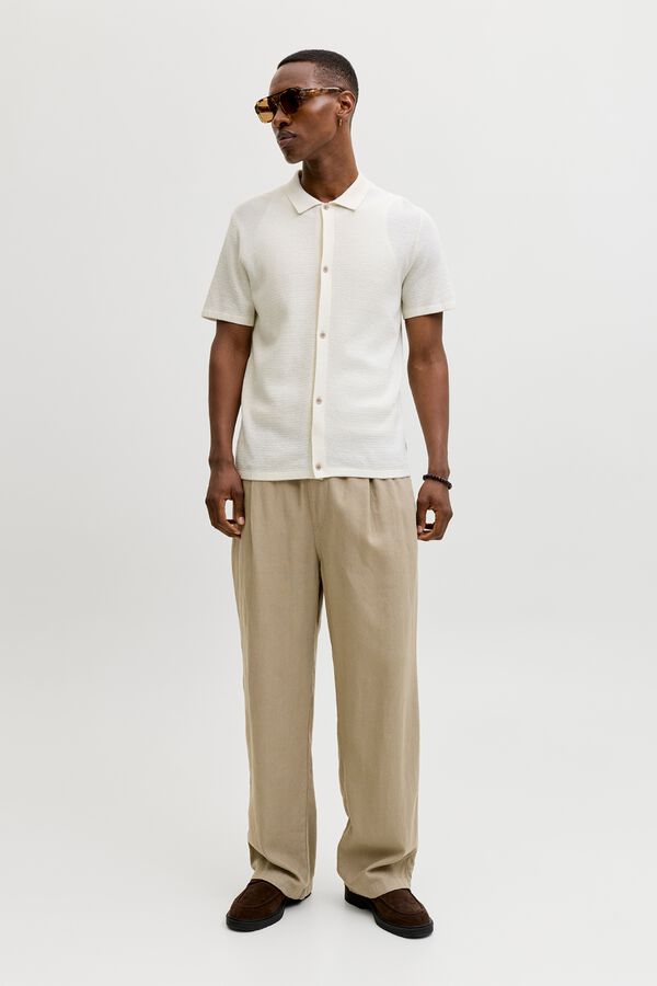 Jack & Jones Camisola de malha regular fit branco