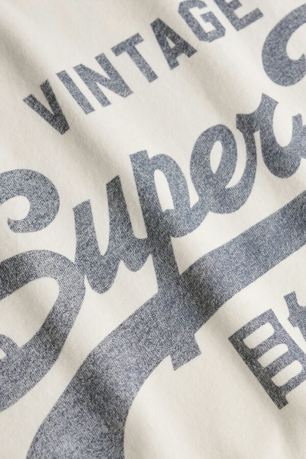 Superdry T-shirt de manga curta com logo branco