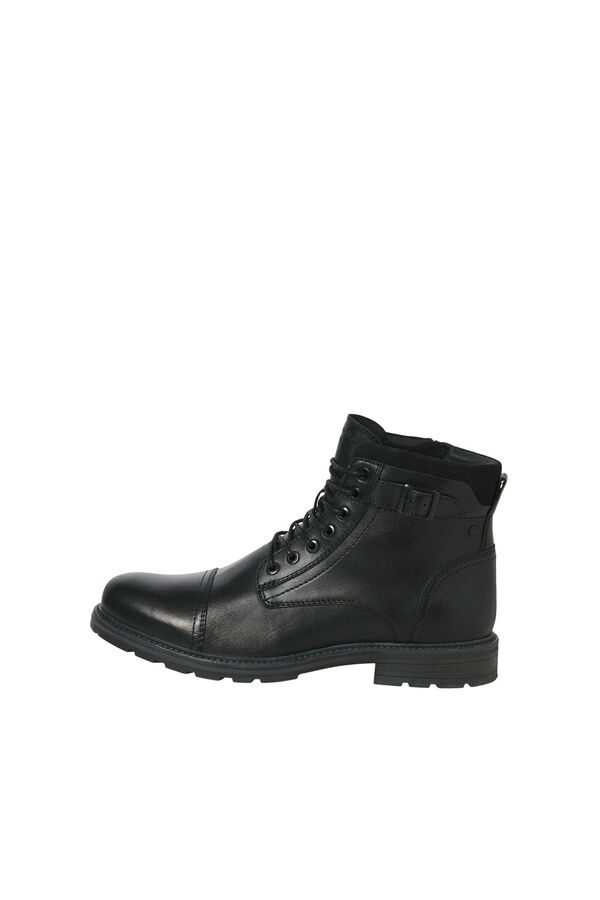 Jack & Jones High leather boots black