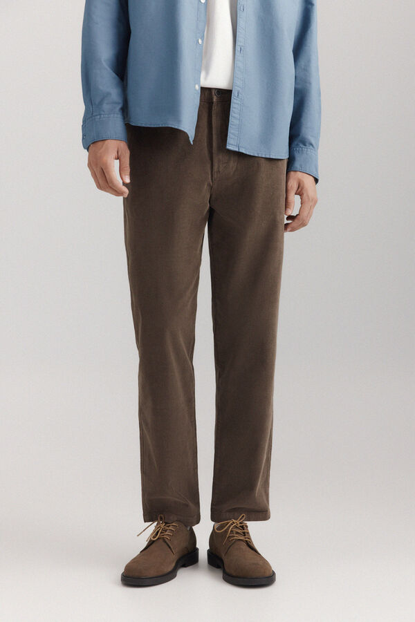 Springfield Cal&ccedil;as chino de bombazina lavada comfort cru