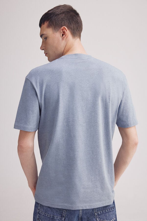 Springfield Camiseta básica melange azul