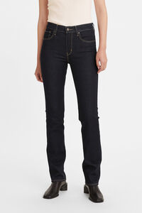 Springfield Jeans rectos de cintura alta 724™ com Lyocell azul