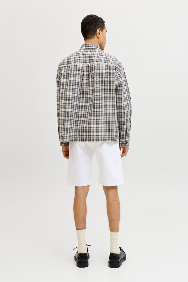 Jack & Jones Bermuda regular stone wash branco