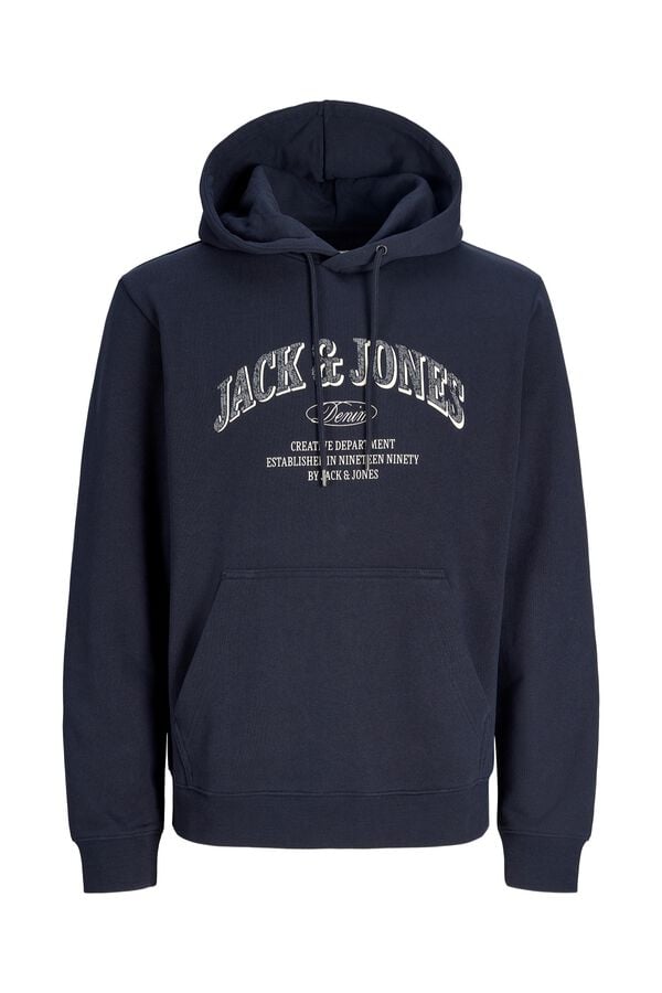 Jack & Jones PLUS Sweatshirt com capuz azul